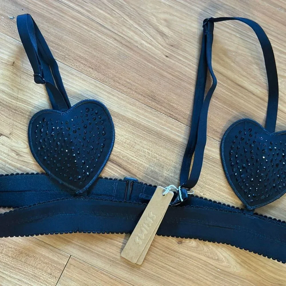 Skims Women's Black Bra - Picture 2 of 4